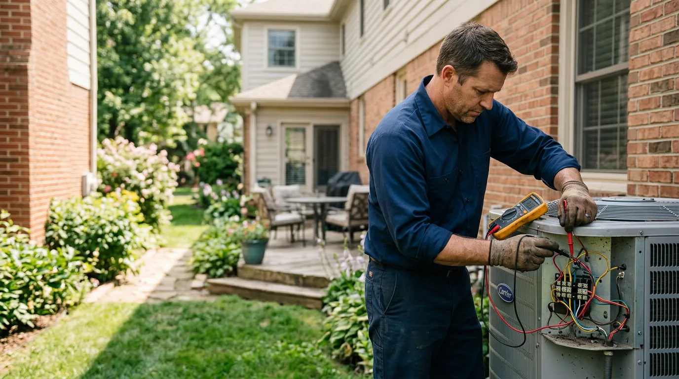 HVAC technician working near Indianola, NE